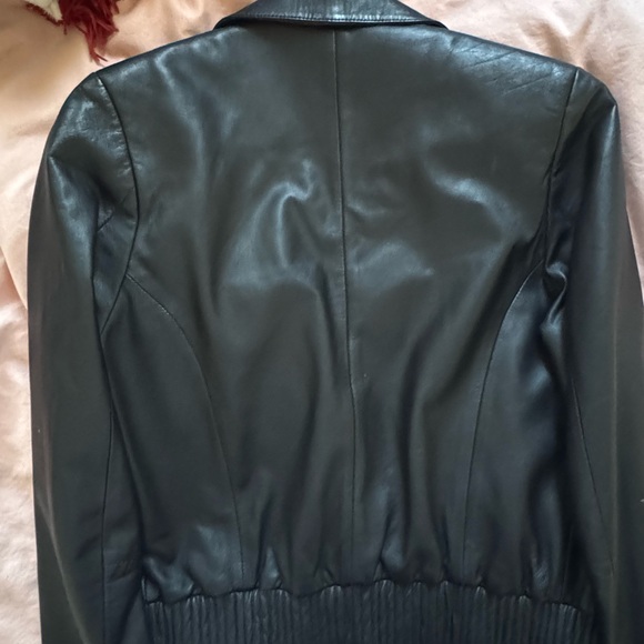 Mark and Spencer Black Leather Jacket - Picture 4 of 4